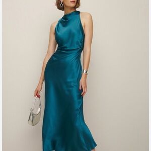 Reformation Cassette Dress in Tidepool